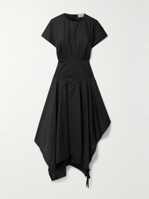 Moncler + 1 JW Anderson asymmetric cotton-poplin dress