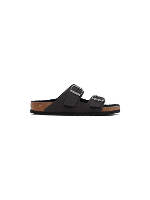 Black Regular Arizona Shearling Sandals