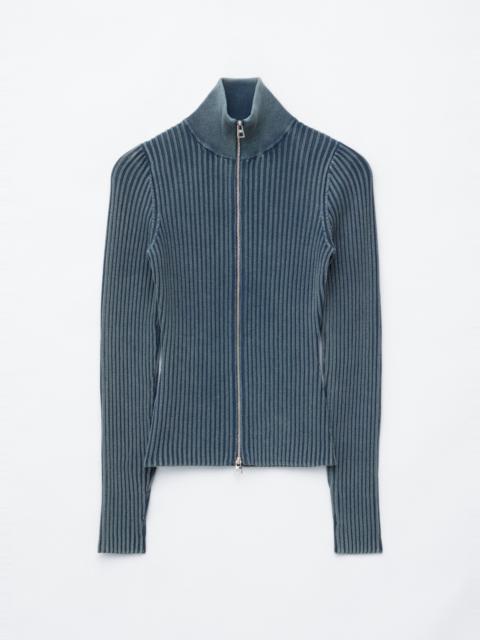 & Other Stories Zip-Up Turtleneck Cardigan