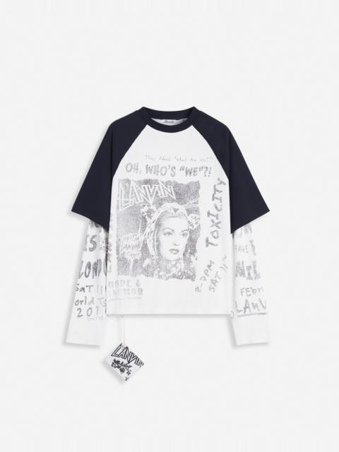 Lanvin LANVIN X FUTURE LONG-SLEEVED PRINT T-SHIRT