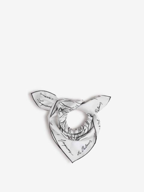 JACQUEMUS PRINTED SILK SCARF