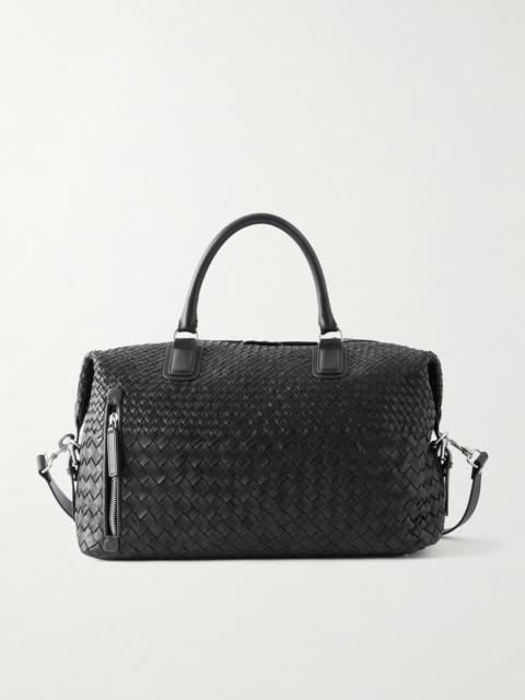 OFFICINE CREATIVE Woven Leather Weekend Bag
