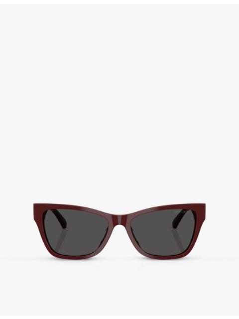 JIMMY CHOO JC5024HU Pillow-Frame Acetate Sunglasses