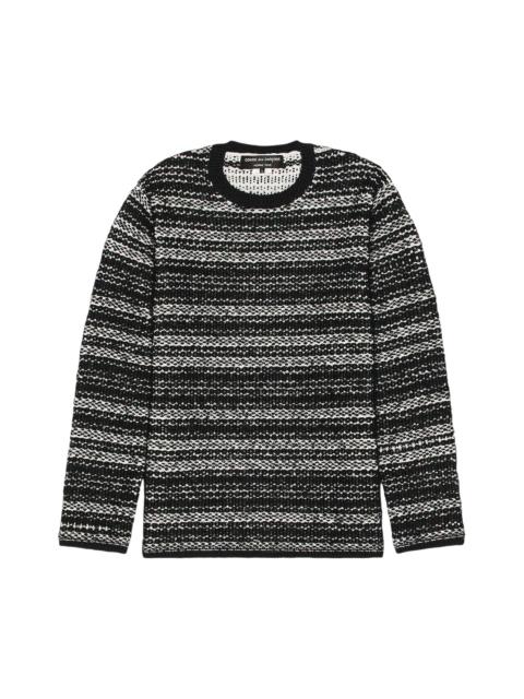 Comme des Garçons Homme Plus Striped Sweater 'Black/White'