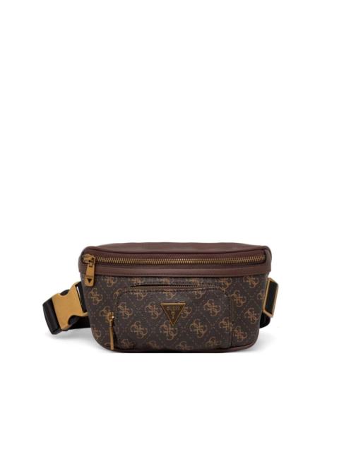 GUESS USA Vezzola monogram-print logo-plaque belt bag