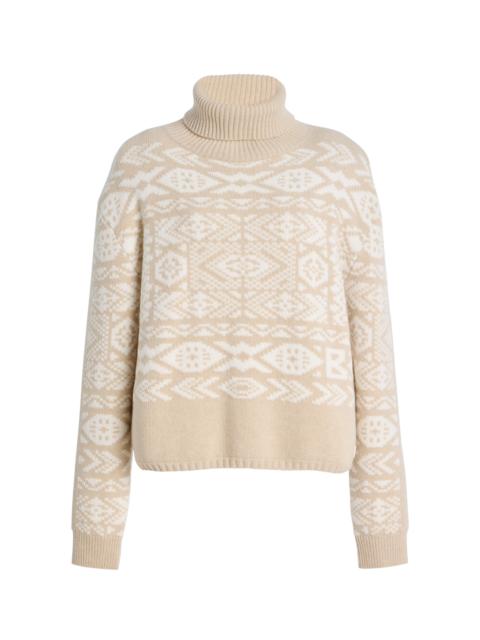 Nadin Wool Turtleneck Top ivory