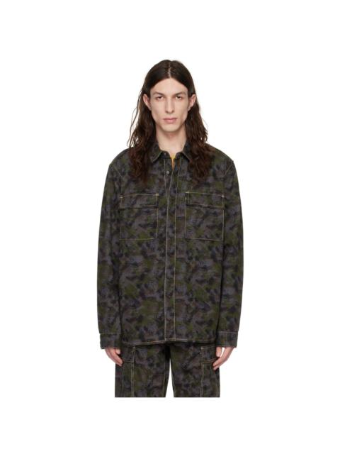 Ksubi Blue & Green Snakebite Shirt