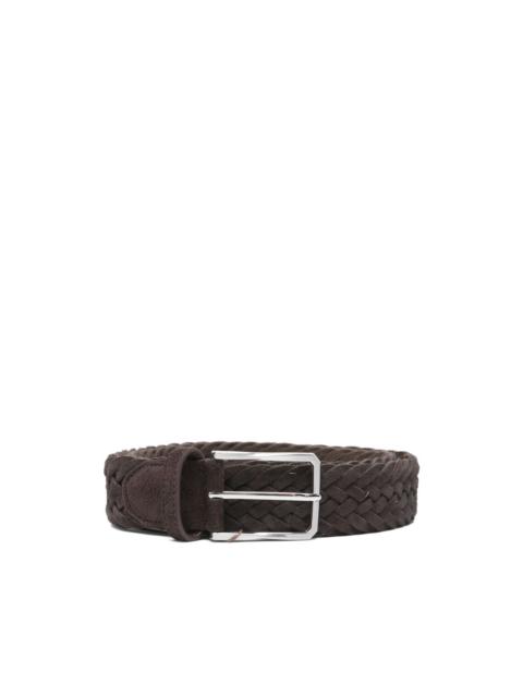 Canali leather belt