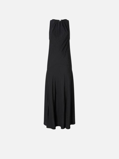PINKO LONG VISCOSE JACQUARD DRESS