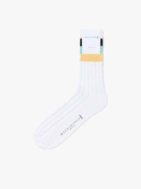 BLUE & YELLOW STRIPED COTTON SOCKS