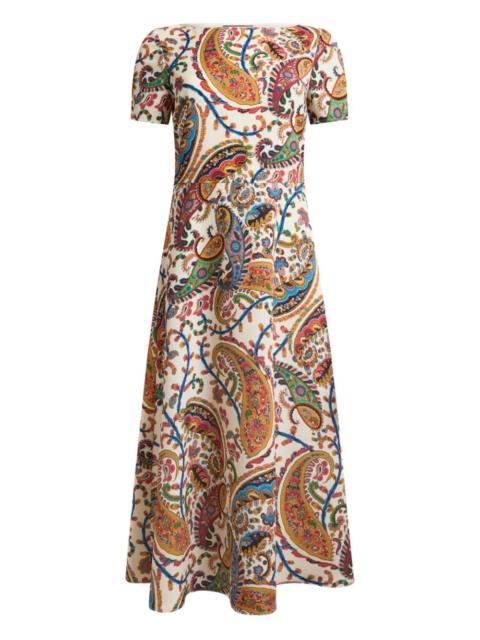 Etro paisley-print midi dress