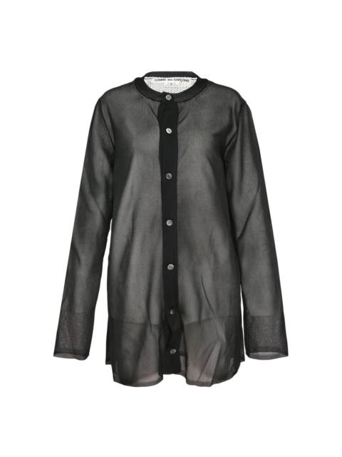 Comme Des Garçons Sheer Layered Button-Up Shirt