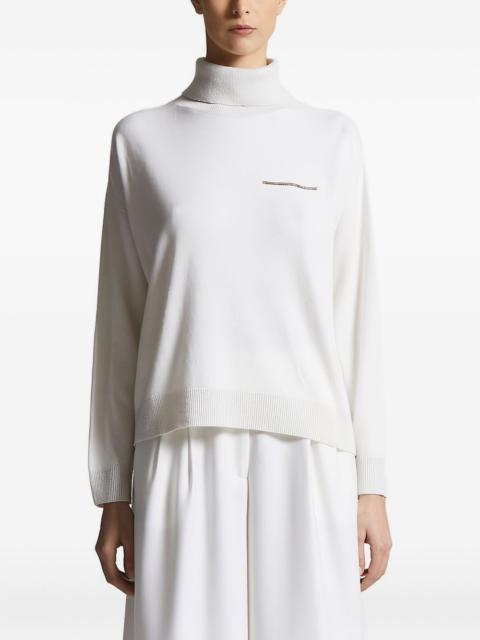 PESERICO mock neck sweater