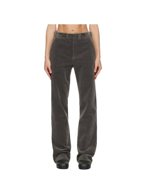 RIER SSENSE Exclusive Gray Corduroy Trousers