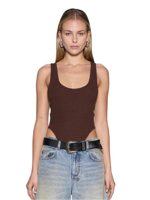 Ksubi MUSE TANK CHOCOLATE