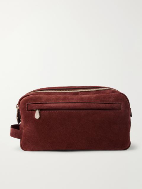 Brunello Cucinelli Suede Wash Bag