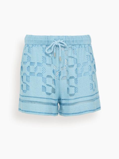 SIMKHAI Hannah Pull On Short in Azure Sky Multi