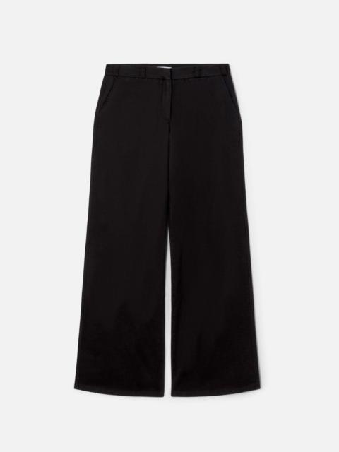 RE/DONE Mid Rise Wide Leg Trouser - Washed Black