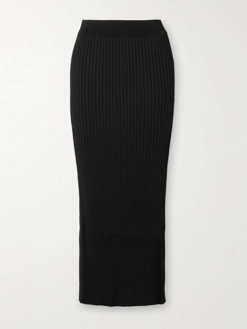Jil Sander Ribbed-knit maxi skirt