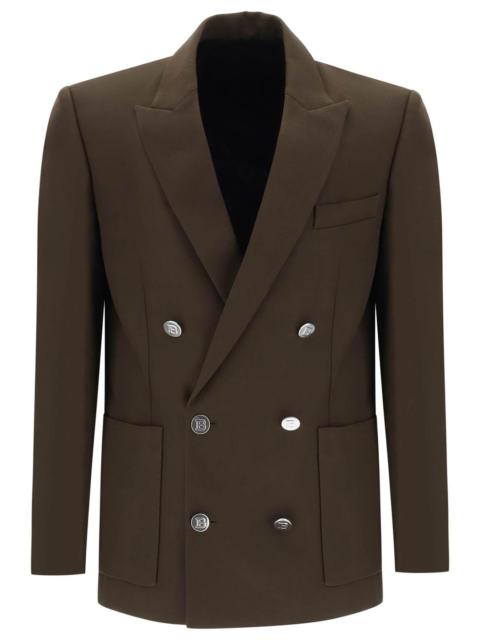 Double-breasted jacket with monogram buttons Balmain