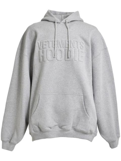 VETEMENTS logo hoodie