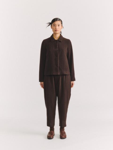 CASEY/CASEY PWET JACKET - PIN CHECK - BROWN CHECK
