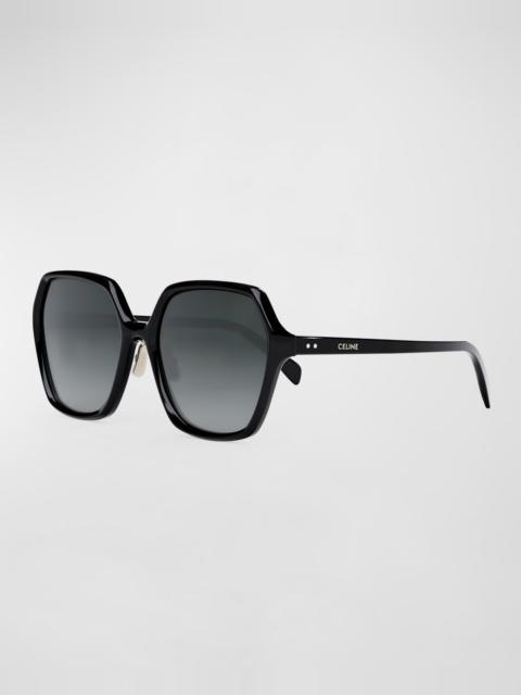 CELINE Gradient Acetate Butterfly Sunglasses