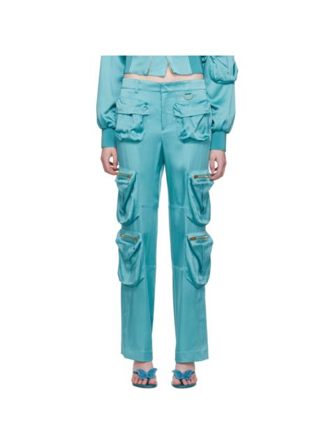 Blumarine Blue Pocket Trousers