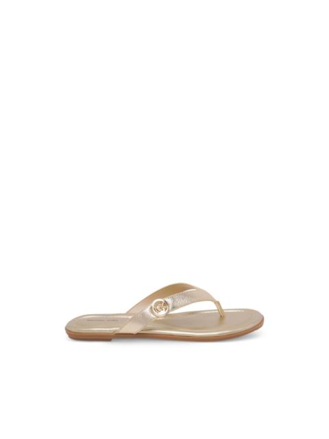 MICHAEL KORS logo-detail round-toe sandals