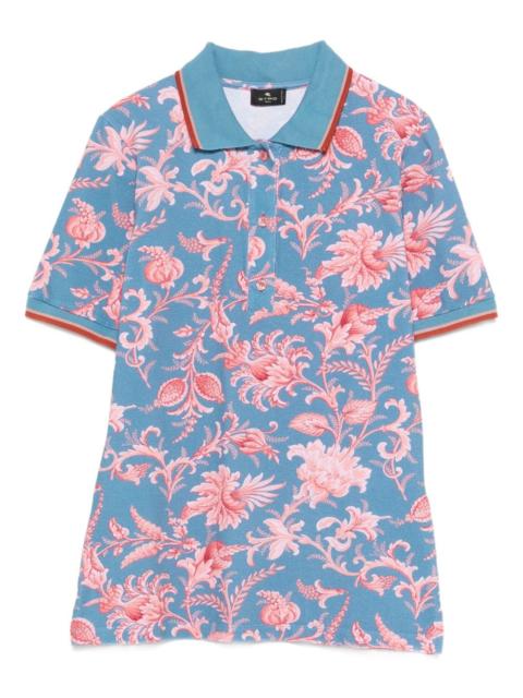 Etro floral polo shirt