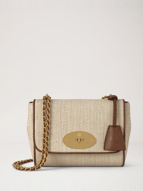 Mulberry Lily Ecru & Bright Oak Raffia & Leather Trim