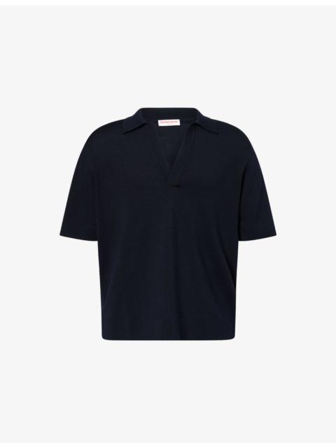 ORLEBAR BROWN Raffertie Short-Sleeve Wool Polo Shirt