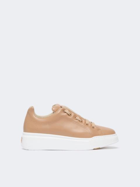Max Mara MAXIV Leather sneakers - IVORY