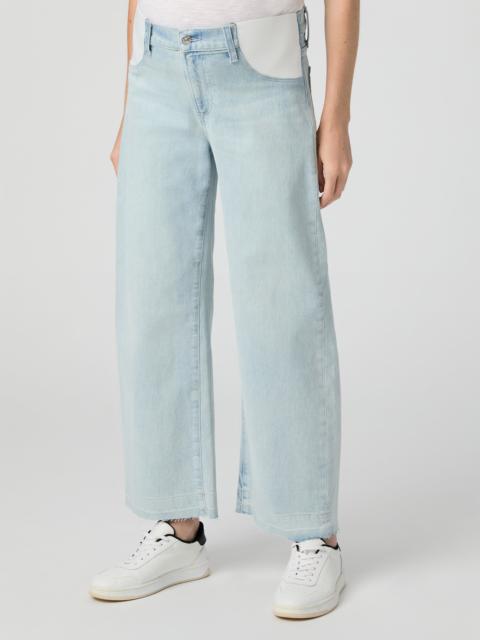 PAIGE Arellia Ankle Maternity Barrel Leg Jean