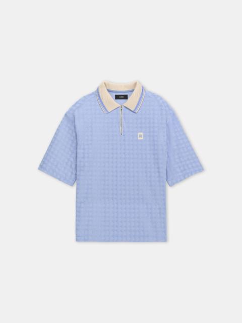 AMIRI MA QUAD ZIP TOWELING POLO