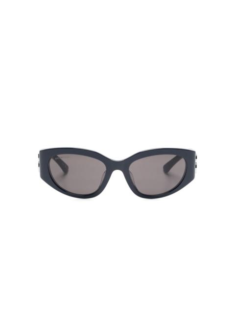 BALENCIAGA Bossy oval-frame sunglasses