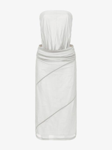 Gwen Strapless Dress in Silk Nylon