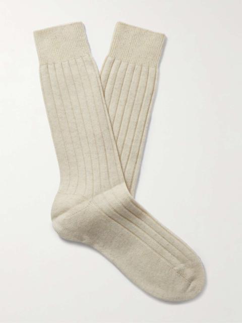 Berluti Ribbed Cashmere Socks