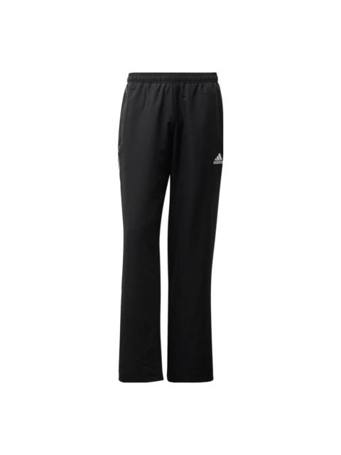 Men's adidas Core18 Pre Pnt Small Logo Solid Color Straight Sports Pants/Trousers/Joggers Black CE90