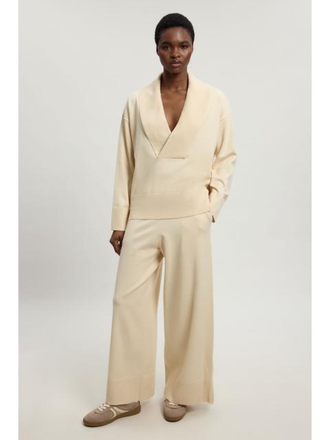 KAREN MILLEN Wool Look Pocket Detail Knit Trousers