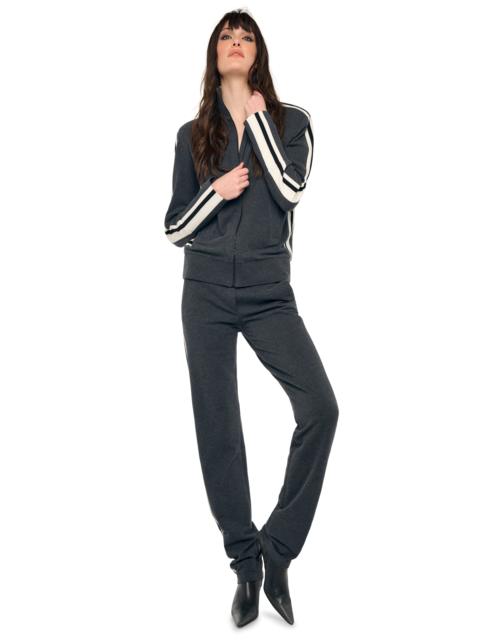 NORMA KAMALI SIDE STRIPE TURTLE JACKET
