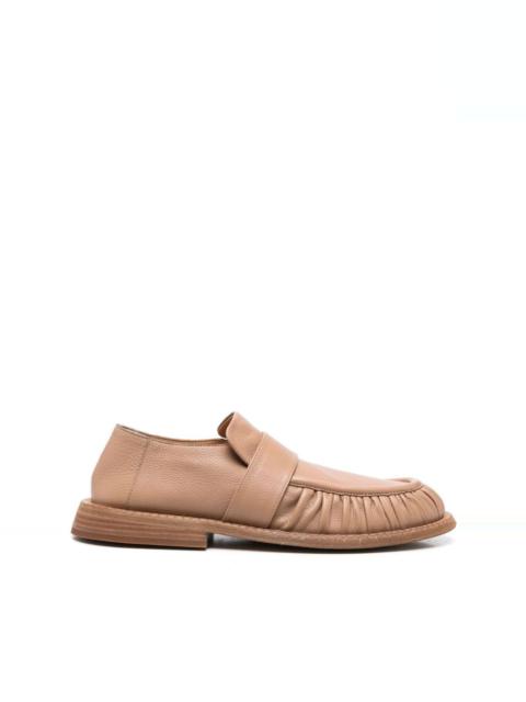 ruched-detail slip-on loafers