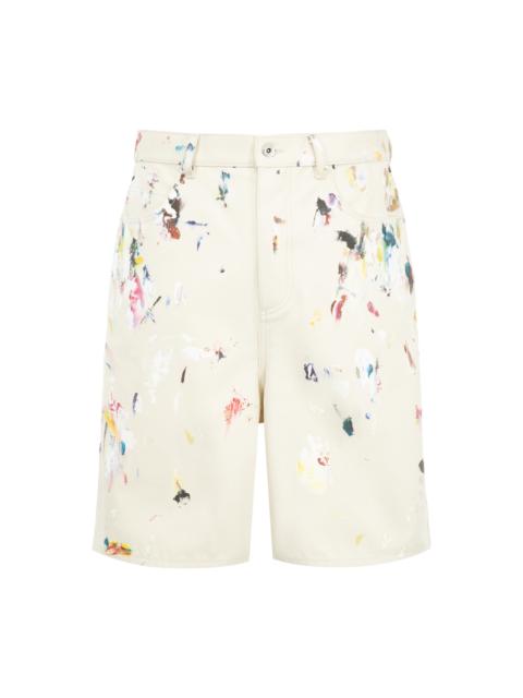 Bottega Veneta PAINT SPLATTER SHORTS