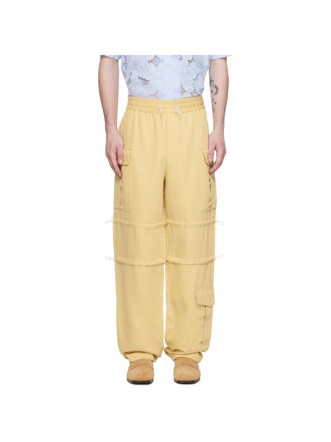 WALES BONNER Yellow Roam Cargo Pants