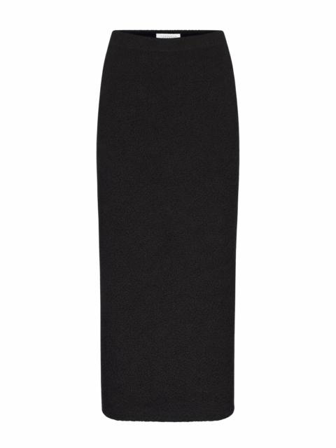 GABRIELA HEARST Terranova Knit Maxi Skirt in Black Mulberry Silk