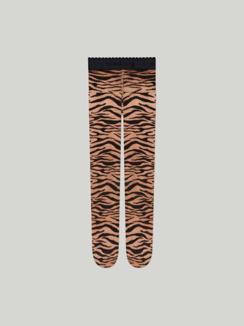 GUCCI Stretch knit zebra print tights