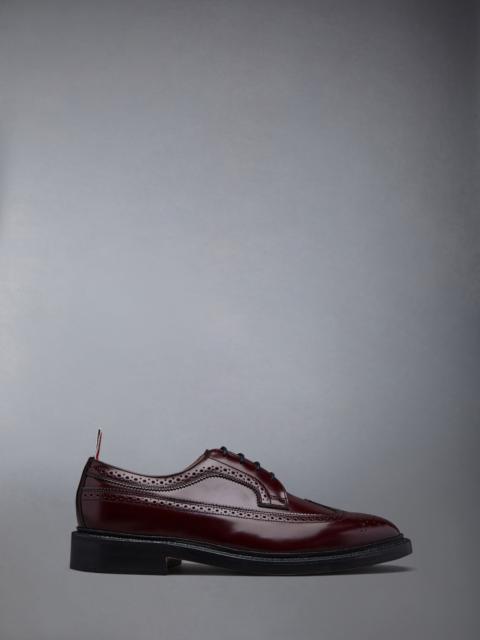 Thom Browne LONGWING BROGUE W/ LEATHER SOLE IN SPAZZOLATO LEATHER
