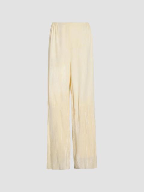 Proenza Schouler Women's Meadow Crushed-Velvet Straight-Leg Pants - Pale Yellow