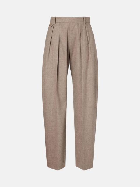 KHAITE Dugan wool-blend tapered pants