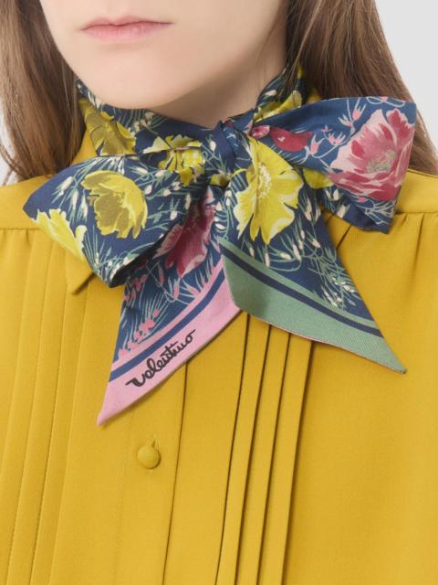Valentino Women's Apres L'hiver Poppies Bandeau Scarf in Silk